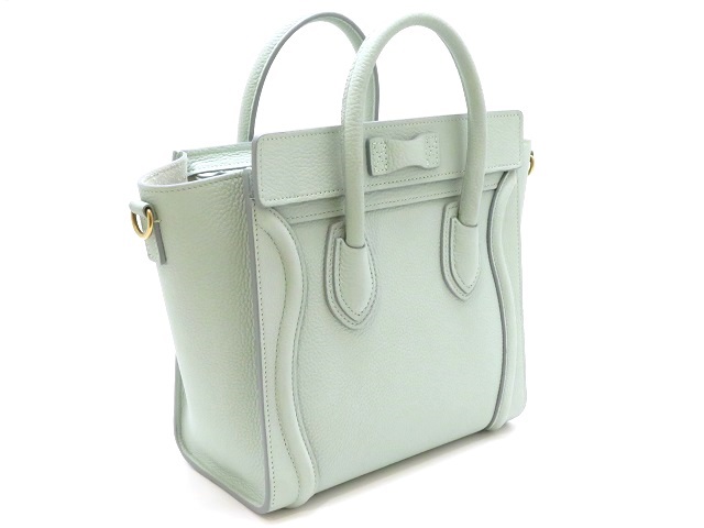 【CELINE】セリーヌ★nano luggage★ナノ ラゲージ★グリーン 100105-