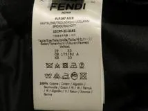 FENDI　フェンディ　ロゴパッチジーンズ　メンズ33/34　ネイビー　デニム　FLP287 AIZB　2143200600798　【432】