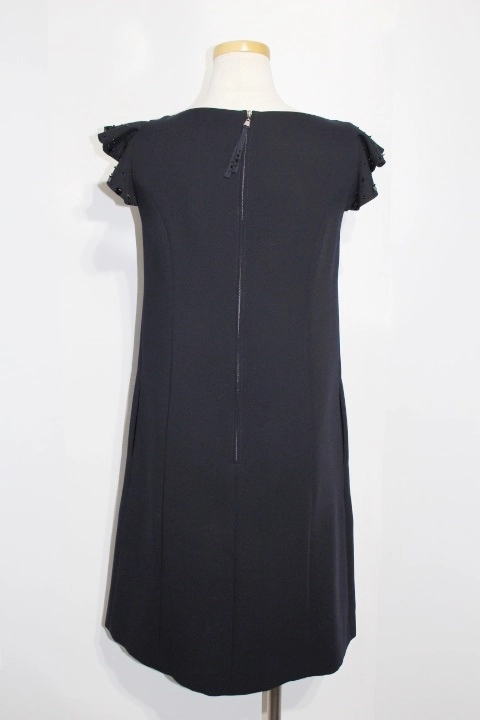 FOXEY フォクシー ワンピース レディース38 ネイビー スパンコール ウール ポリエステル 2148103527852 【432】