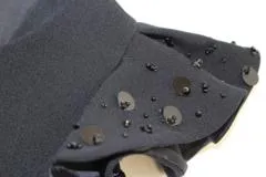 FOXEY　フォクシー　ワンピース　レディース38　ネイビー　スパンコール　ウール　ポリエステル　2148103527852　【432】