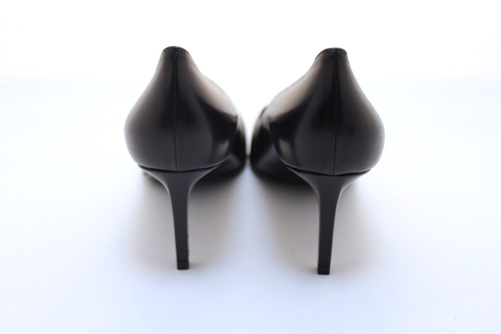 SAINT LAURENT サンローラン 靴 パンプス レディー38ハーフ ブラック