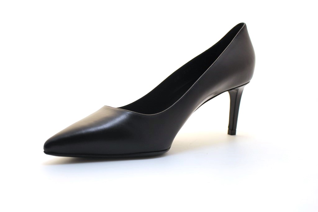 SAINT LAURENT サンローラン 靴 パンプス レディー38ハーフ ブラック