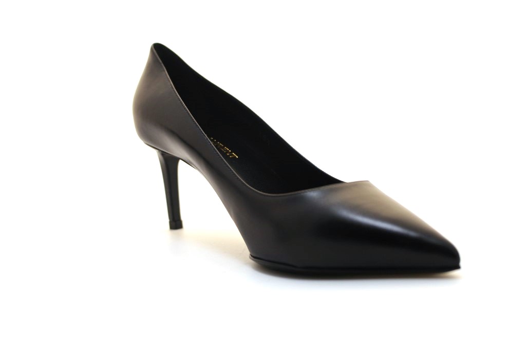 SAINT LAURENT サンローラン 靴 パンプス レディー38ハーフ ブラック