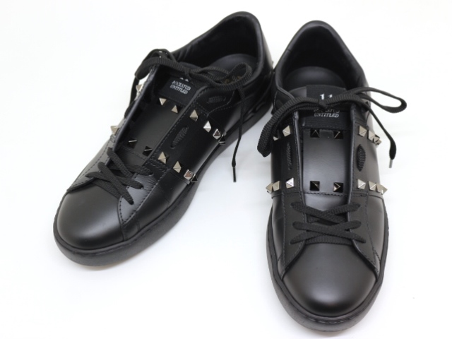 【入手困難】VALENTINO メンズ バックネット スニーカー 黒 6722.jpg