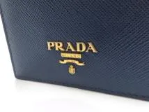 PRADA プラダ 名刺入れ カードケース パスケース サフィアーノ  ネイビー 1MC208【473】