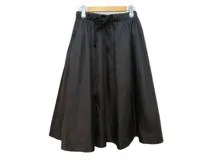 PRADA プラダ スカート レディース40 ブラック ナイロン 21H737