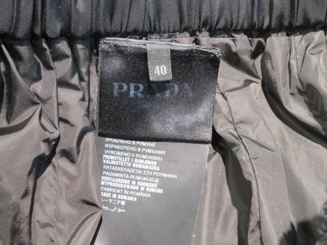PRADA プラダ スカート レディース40 ブラック ナイロン 21H737 PRADA プラダ スカート レディース40 ブラック ナイロン 21H737