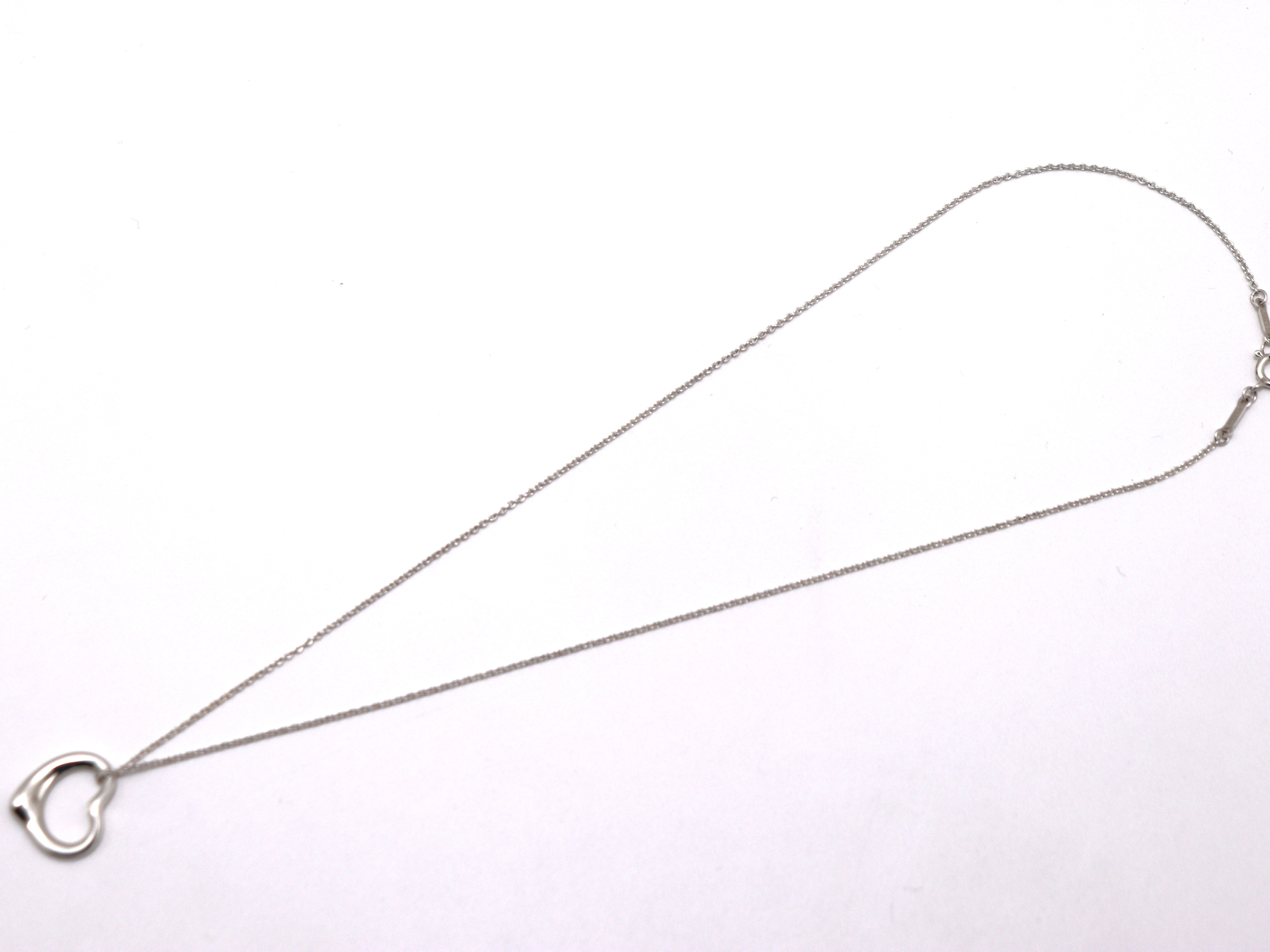 TIFFANY＆CO　ティファニー　オープンハートＮＣ　SV・シルバー　2.7g　2148103932977【471】ＲＥ