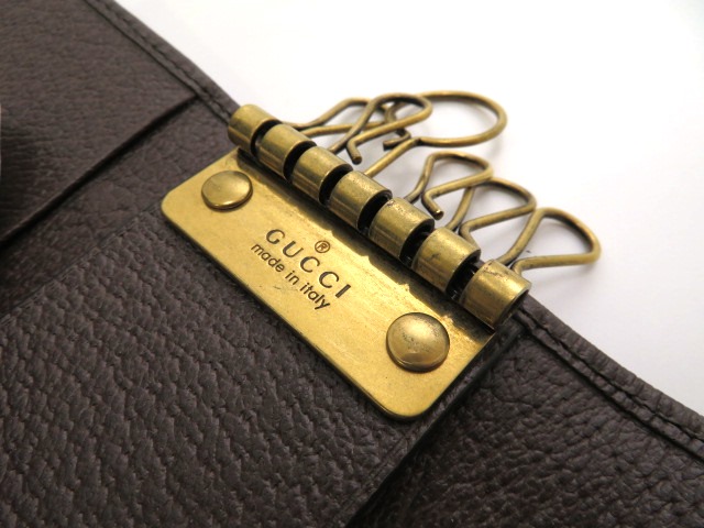 GUCCI・グッチ・6連キーケース・オフディア・GGスプリーム・シェリーライン GUCCI グッチ GGスプリーム シェリーライン 6連キーケース