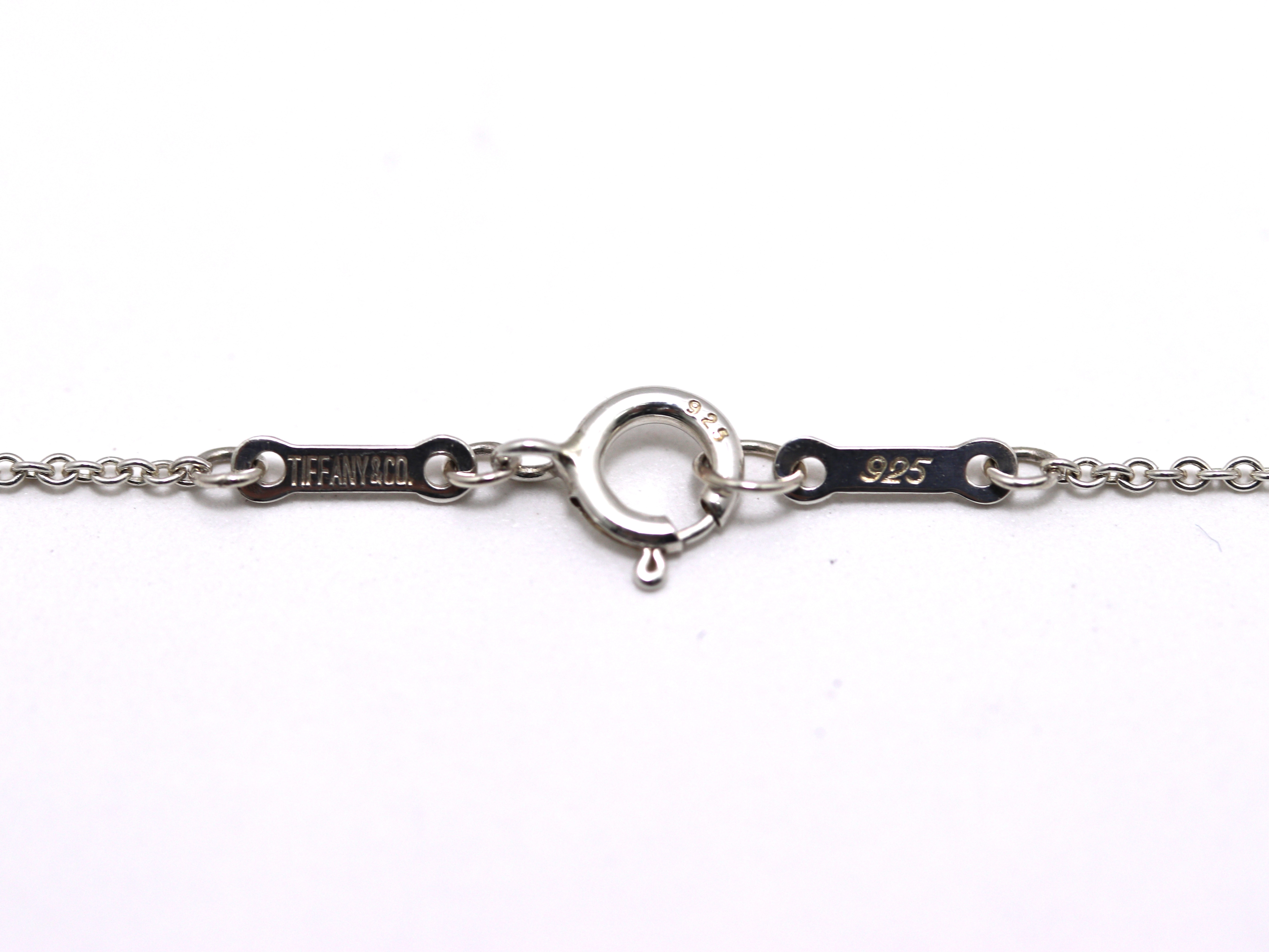 TIFFANY＆CO　ティファニー　オープンハートＮＣ　SV・シルバー　2.7g　2148103932977【471】ＲＥ