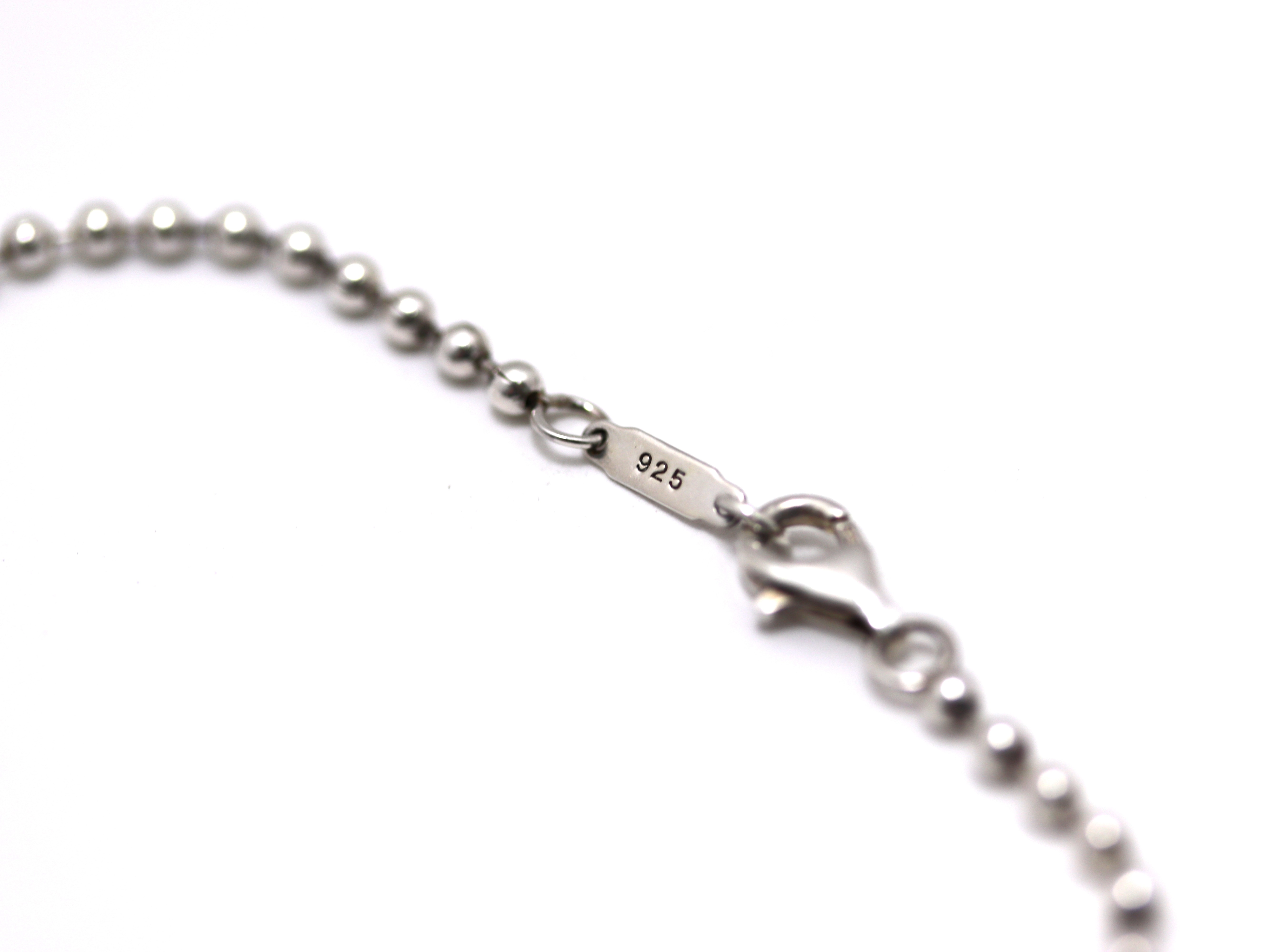 TIFFANY＆CO　ティファニー　アトラスプレートボールチェーン　ネックレス　SVシルバー　18.1g　2148103933004　【471】RE