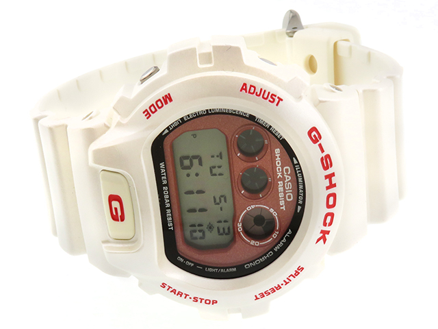 CASIO カシオ G-SHOCK DW6900CM-7JF パールホワイト レッド文字盤 SS  