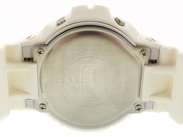 CASIO カシオ G-SHOCK DW6900CM-7JF パールホワイト レッド文字盤 SS  