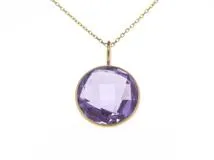 Jewelry ノンブランドジュエリー 貴金属・アクセサリー ネックレス ゴールド(K18) アメシスト (アメジスト) 1.5g 2147200493923【430】