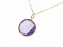 Jewelry ノンブランドジュエリー 貴金属・アクセサリー ネックレス ゴールド(K18) アメシスト (アメジスト) 1.5g 2147200493923【430】