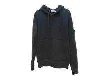 STONE ISLAND ストーンアイランド パーカー メンズM ブラック STONE ISLAND ストーンアイランド パーカー メンズM ブラック