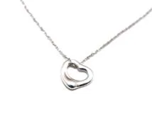 Tiffany&Co. ティファニー オープンハートネックレス シルバー 1.8g