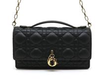 Dior　ディオール　ショルダーバッグ　My　Dior　ミニバッグ　ブラック　レザー　S0980ONMJ_M900　2120000340772　【200】【中古】【大黒屋】