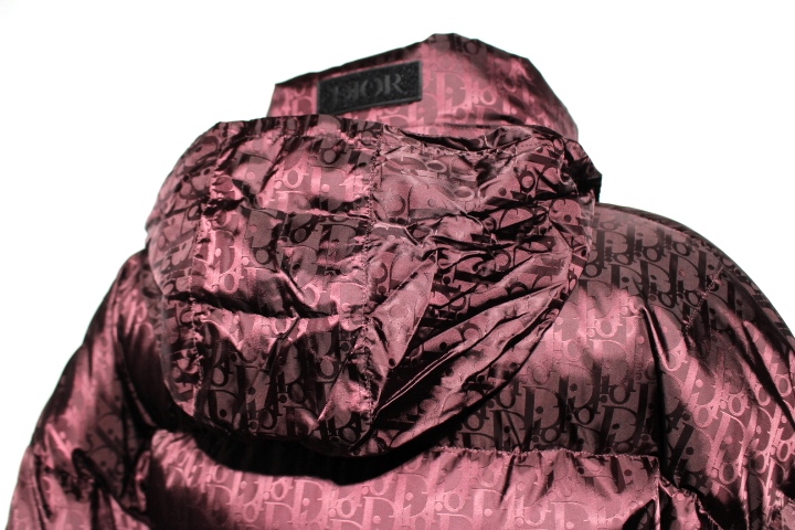 Dior ディオール 衣類 ダウンジャケット メンズ50 ボルドー オブリーク