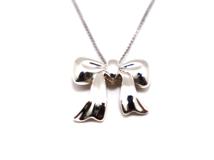 Tiffany&Co.　ティファニー　リボン　ネックレス　SV925　2.8g　【471】L