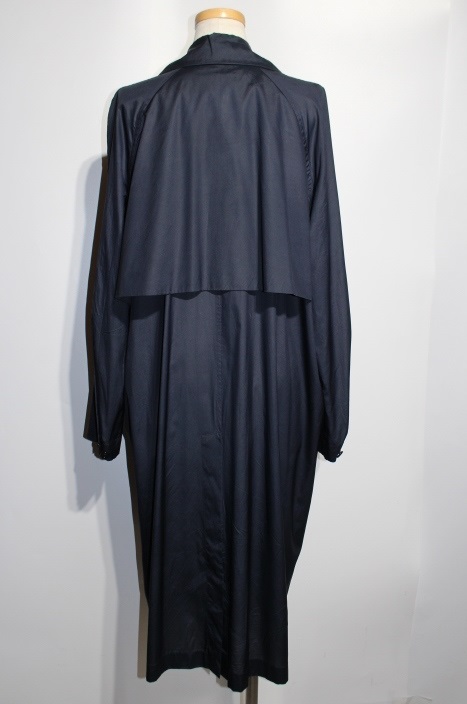 HERMES エルメス ウェア トレンチコート レディース40 ネイビー シルク