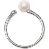 JEWELRY　ノンブランドジュエリー　リング　ダイヤモンド　真珠　指輪  K10WG  D0.05ct　P約5.9mm　約1.8g　#10　2141300449712【208】