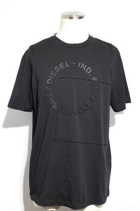 DIESEL ディーゼル 衣類 Tシャツ メンズＭ ブラック コットン
