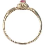 JEWELRY　ノンブランドジュエリー　リング　指輪　K18　D　R　ダイヤモンド　ルビー　約1.5g　#11.5　2141300448883【208】