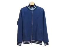LOUIS VUITTON　ルイヴィトン　ALOHA FIL COUPEフルジップジャケット　メンズS　ネイビー　コットン/ナイロン/レーヨン　2120500249902　【432】