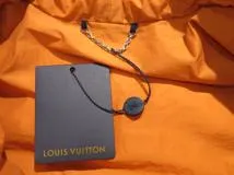 LOUIS VUITTON　ルイヴィトン　スナップボタンパデッドアノラックジャケット　メンズ44　オレンジ　コットン　HHB01ENIS　2120500249926　【432】