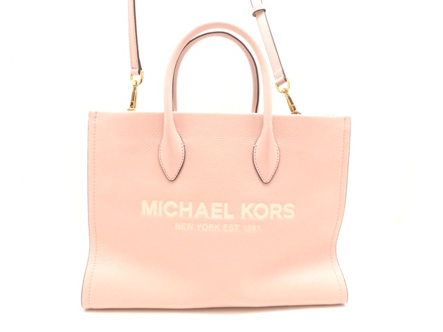 MICHAEL KORS マイケルコース 2WAYトートバッグ ピンク レザー