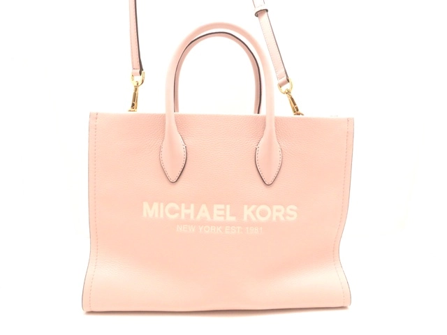 MICHAEL KORS マイケルコース 2WAYトートバッグ ピンク レザー