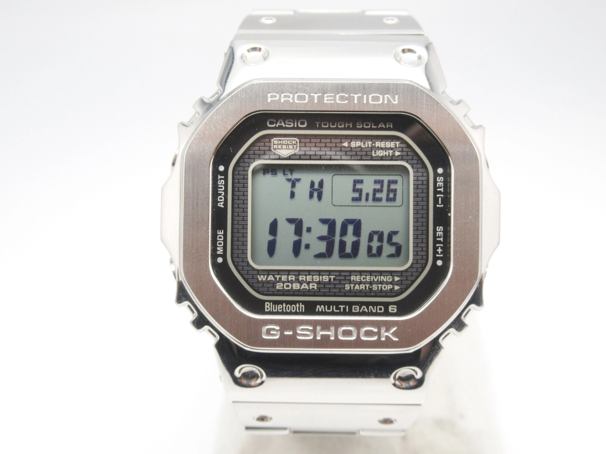 カシオ腕時計 ジーショック電波ソーラー GMW-B5000D-1JFシルバー