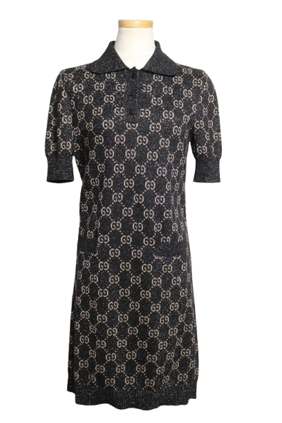 GUCCIワンピース GUCCI（グッチ）ワンピース 青 サイズ:S レディース