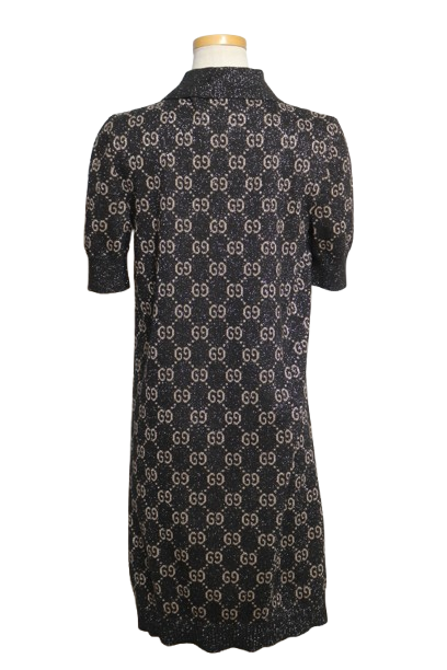 定価31万 未使用GUCCI ニット ワンピース ウールラメ ジャガード #L. org.jpg