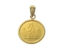 JEWELRY　ノンブランドジュエリー　K18/K24イエローゴールド　コイン　約1.8ｇ　1/25oz【430】2143200571654