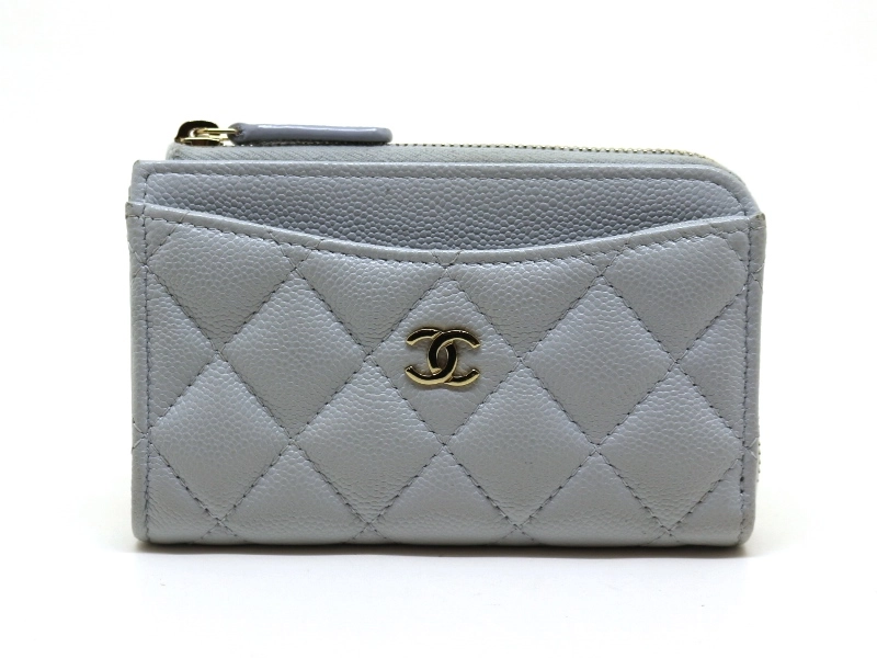 ヴィンテージ☆Chanel☆キャビアクラシック ジッパーカード財布 CHANEL シャネル カードケース クラシックジップカードケース