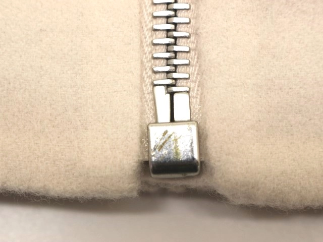 HERMES　エルメス　ブルゾン　レディース34　ベージュ　カシミヤ　1E0126DA　2143000679031 【432】