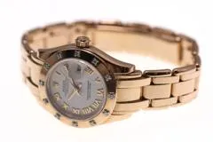 2014年並行品 ROLEX ロレックス 腕時計 デイトジャスト パールマスター29 80315 ホワイトローマ文字盤 K18ピンクゴールド 自動巻き【472】SJ