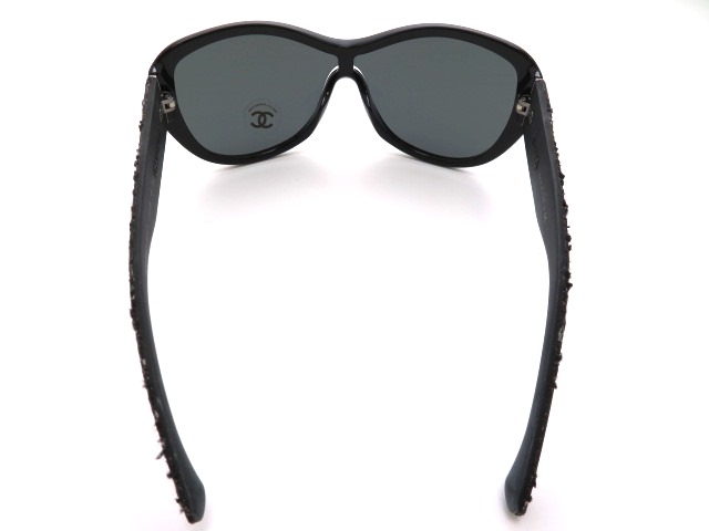 CHANEL シャネル 小物 サングラス ブラック ツイード プラスチック