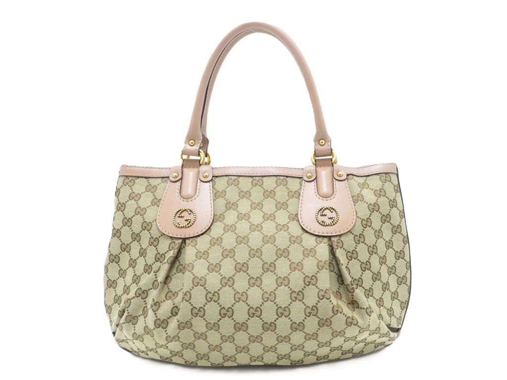 GUCCI トートバック ピンクベージュ GUCCI グッチ GGトートバッグ ベージュ ピンクベージュ