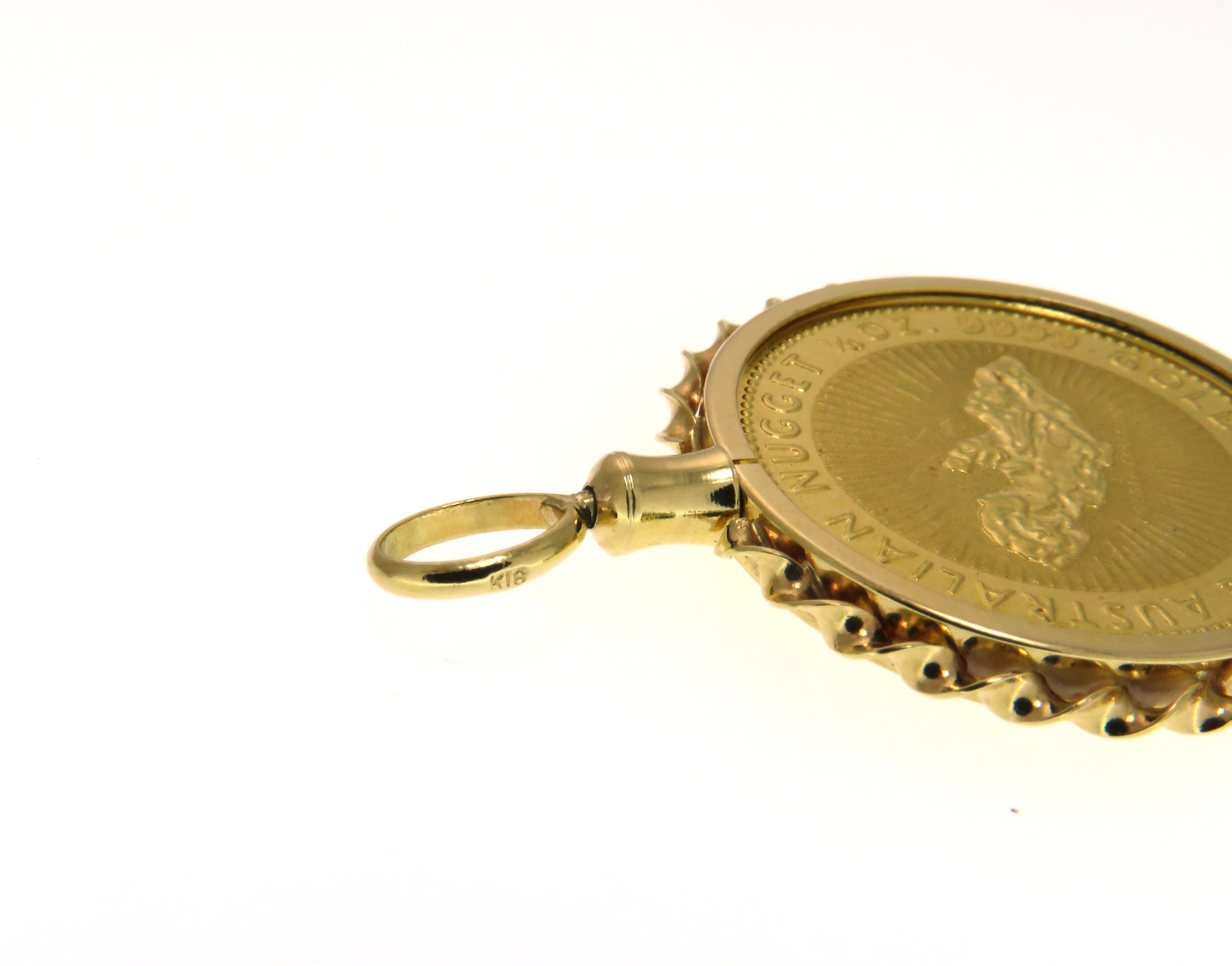 Jewelry ノンブランドジュエリー トップ K24エリザベス 枠k18 ナゲットコイン1 4オンス 9 4g 5 の購入なら 質 の大黒屋 公式
