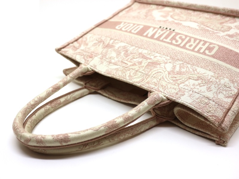 Dior ディオール ブックトート ミディアム ピンク キャンバス