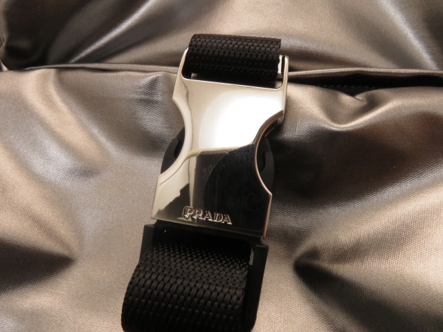 PRADA プラダ バッグ ボディバッグ 1BZ026 シルバー PVC/ナイロン