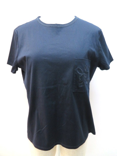 HERMES エルメス Tシャツ レディース42 ネイビー コットン （2147100408133） 【432】の購入なら「質」の大黒屋（公式）
