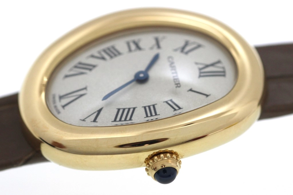 Cartier カルティエ 腕時計 2019年正規品 ベニュワール SM WGBA0007 K18イエローゴールド /アリゲーターベルト クォーツ【472】SJ