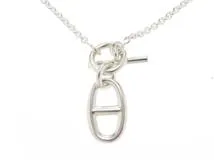 HERMES エルメス 貴金属・ジュエリー シェーヌダンクルネックレス　シルバー(925)  9.5g 2143400216904【430】
