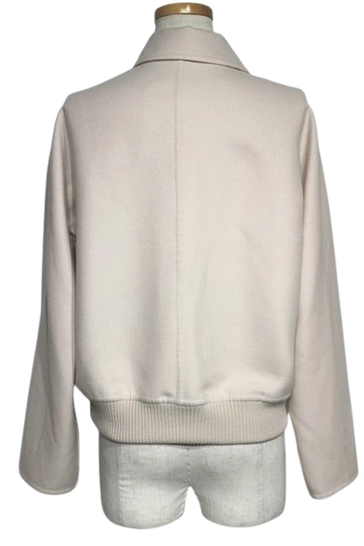 HERMES　エルメス　ブルゾン　レディース34　ベージュ　カシミヤ　1E0126DA　2143000679031 【432】