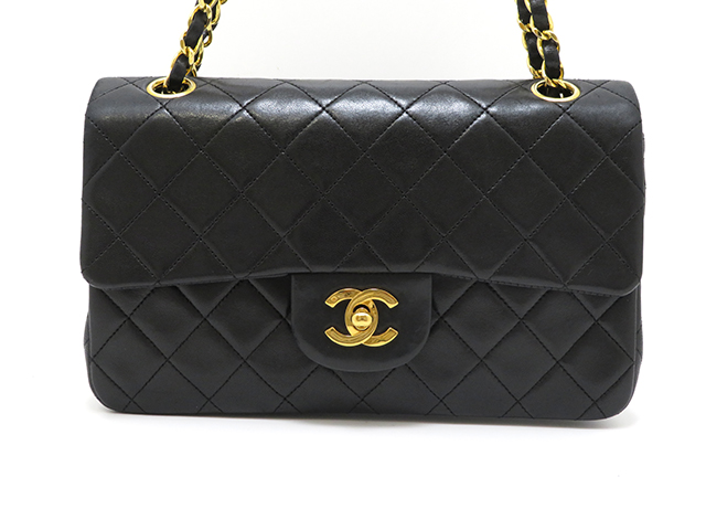 CHANEL シャネル マトラッセＷフラップ チェーンショルダ ブラック／ＧＰ ラムスキン 【430】2148103339448  の購入なら「質」の大黒屋（公式）