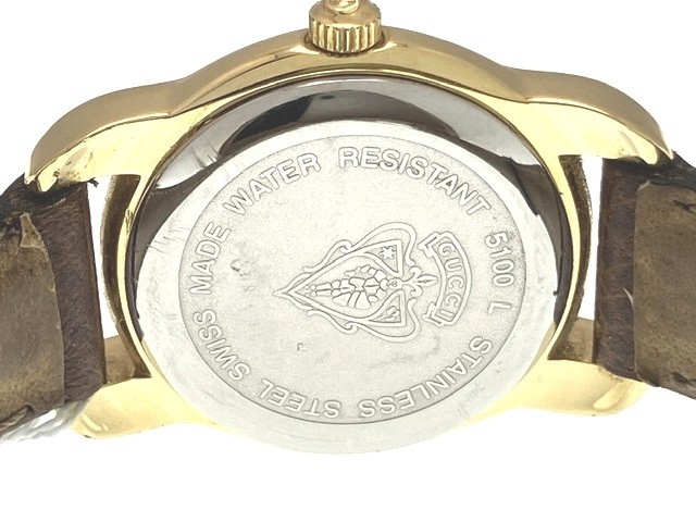 GUCCI⁄グッチ 5100L ローマン ゴールド文字盤 ラウンド スイス製